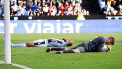 Borja Iglesias, durante el partido entre Celta y Levante de este martes.