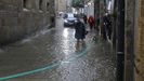 Temporal de viento en Compostela