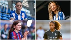 Carla Casti�eyras reforz� el D�por Abanca;�Ainhoa Mar�n cambi� el cuadro coru��s por la Real Sociedad; Renee van Asten, de 19, recal� en el Bar�a; y Felicia Schr�der lleg� este verano al Madrid.