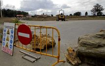 La ejecuci�n de las obras de la v�a �rtabra acumulan un retraso de casi un a�o.