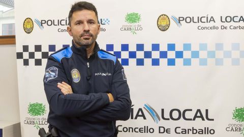 Pedro Cancela, novo inspector-xefe da Polica Local de Carballo.