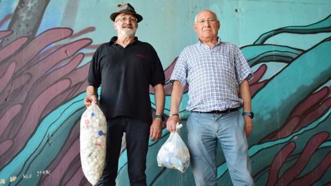 Alfonso Cabalo y Julio ngel Rey, directivos de la asociacin Aser. 