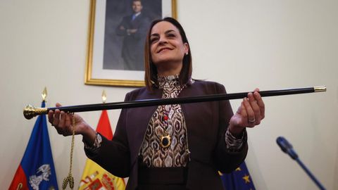 Carmela L&oacute;pez fue elegida este mi&eacute;rcoles nueva presidenta de la Deputaci&oacute;n de Lugo en un pleno extraordinario,