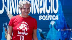 Ada Colau en un acto donde se planteaban respuestas al avance de la extrema derecha