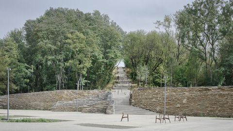 Detalle do parque polaco. 