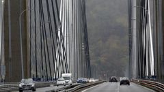 Imagen del puente de Rande en direcci&oacute;n hacia Vigo. 