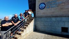 Parte del equipo que trabaja en el Centro Oceanogr�fico de Gij�n.