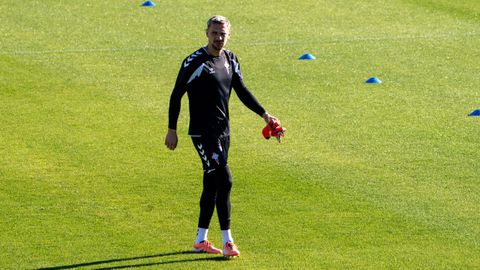 Radu, durante un entrenamiento en Afouteza