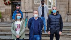 Ediles del PSOE de Ourense comparecieron para hablar de la compra de 40 autobuses