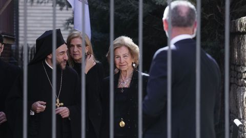 La reina Sof�a y la infanta Cristina