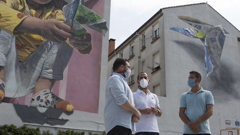 Inauguraci�n del mural en Lugones