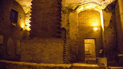 Una de las galer&iacute;as que conforman el &laquo;Sotterranei di Roma&raquo;.