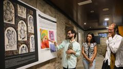 Javier y Laura toman las riendas del festival por primera vez;  en la foto aparecen junto al artista Petra Porter