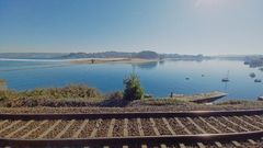 Recreaci�n virtual de la pasarela peatonal para unir Oza, en A Coru�a, con la playa de Santa Cristina (Oleiros) sobre la r�a de O Burgo