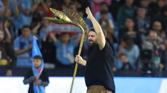 Abraham Cupeiro, en el partido entre el Celta y el Barcelona del 23 de oviembre del 2024.