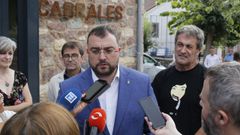 El presidente de Asturias, Adri�n Barb�n, en Cabrales el D�a de Asturias