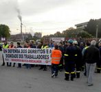 Los trabajadores hicieron una marcha y una hora de paro.