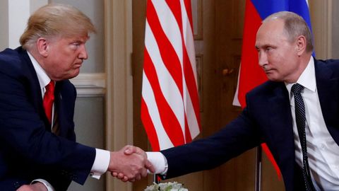Trump y Putin, durante su reunin en Helsinki en julio del 2018.