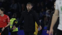 Antonio Hidalgo, durante el encuentro entre el Deportivo y el Racing de Santander.