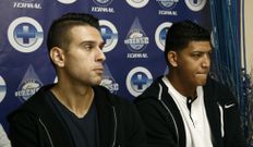 Kapelan (izquierda) y Zamora, en su presentaci�n. 