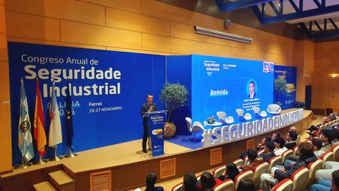 El secretario xeral de Industria, este mi�rcoles en el CIS de A Cabana, donde se desarrolla el Congreso de Seguridad Industrial