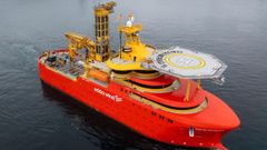 El Austri Enabler, el �ltimo del encargo de seis buques de mantenimiento y construcci�n de parques e�licos marinos construido por Gond�n