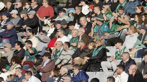 Aficionados en un partido en A Malata este curso.