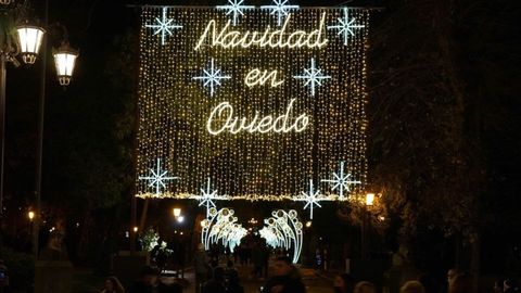 Luces de Navidad en Oviedo