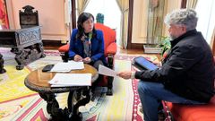 La alcaldesa de Lugo ya ha mantenido un encuentro con Manuel Qui�o�, de CC.OO., para tratar la sentencia