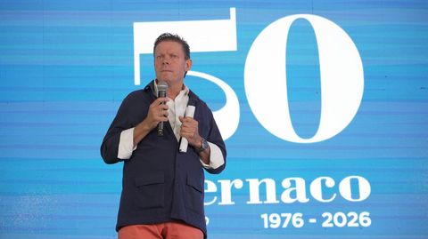�lvaro Concheiro en la celebraci�n del 50 aniversario de Internaco.