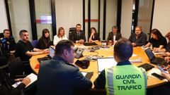 Reunin del comit de crisis que se celebra en la sede del Servicio de Emergencias del Principado (Sepa) en La Morgal (Llanera)
