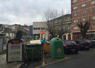 El p�rking en bater�a se separar� de la zona de contenedores. 