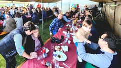 Unha imaxe do xantar que tivo lugar na romer�a de Furco, ao que asistiron unhas 130 persoas