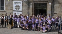 As� fue la llegada a Santiago de los peregrinos de la�Asociaci�n Espa�ola de Angioedema Familiar