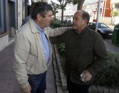 Leiceaga con el alcalde. 
