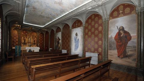 Imagen de la capilla del palacio episcopal, un espacio bellísimo