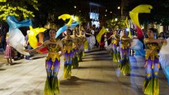 Desfile de las Xornadas de Folclore de la Diputacin en Ourense.