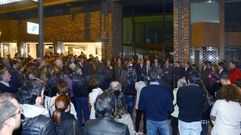 Concentraci�n ante las puertas del peri�dico en el que trabajaba la v�ctima de Burgos.