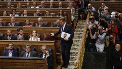 N��ez Feijoo se dirige al atril este martes en el Congreso