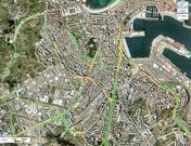 La aplicaci�n utiliza un c�digo de colores para informar de la situaci�n del tr�fico en las principales v�as.