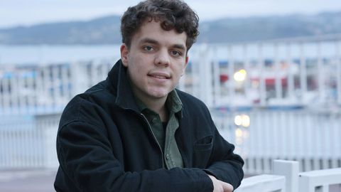 Manu, durante una de las fotos que se le realizaron para el reportaje de La Voz de la Salud. 