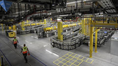 Instalaciones del centro logstico de Amazon en Siero