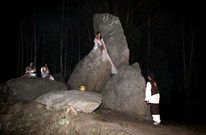 Imagen de archivo de la recreaci�n de la leyenda de Pena Molexa. 