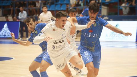 Malaguti en una acci�n del partido de O Parrulo.
