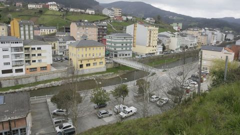 Vista general de una zona urbana de A Pontenova