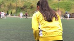 Libertad Hern�ndez durante un partido del partido dirigiendo a su equipo