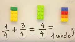 Aprender fracciones con Lego