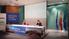 La viceconsejera de Turismo, Graciela Blanco, y el director de la consultor�a de marketing Sepinum, Julio Grande