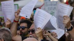 El final de curso 2026 estuvo marcado por movilizaciones de profesores en toda Espa�a