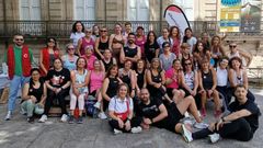 Participantes en la ma�ana de zumbadance organizada por Cruz Roja con profesores de Synergym